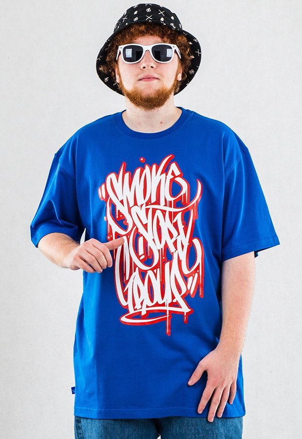T-shirt SSG Smoke Tag niebieski