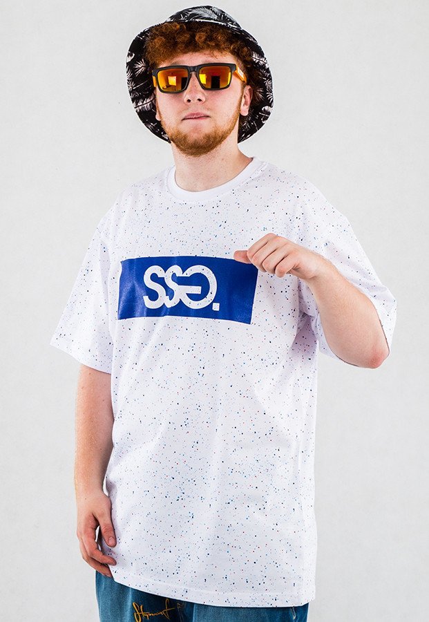 T-shirt SSG Splash biały