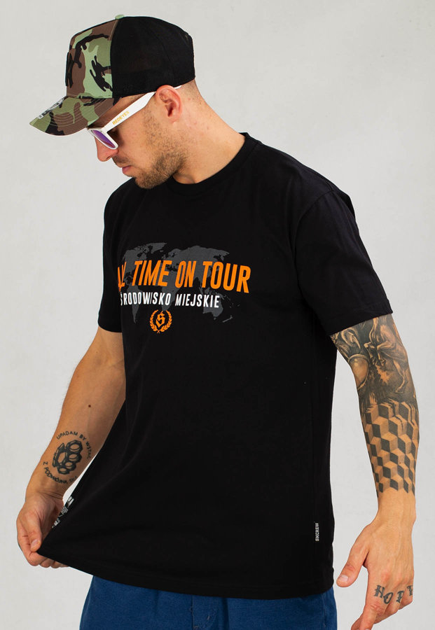 T-shirt Środowisko Miejskie All Time On Tour czarny