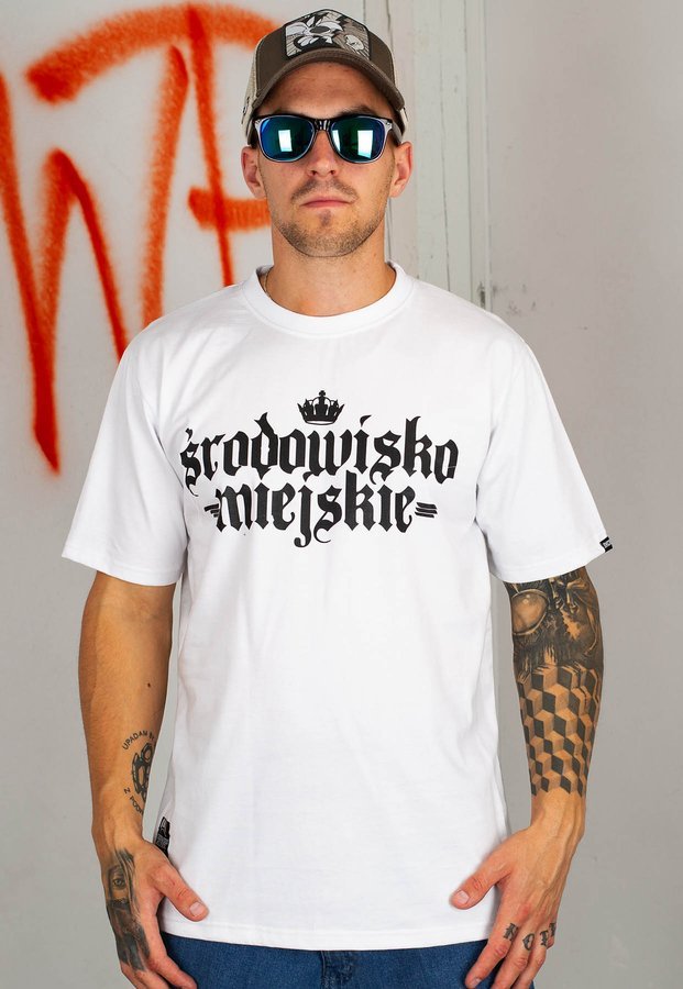 T-shirt Środowisko Miejskie Gotyk biały
