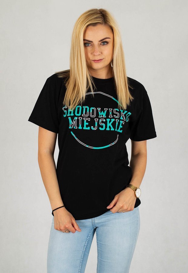 T-shirt Środowisko Miejskie Splash czarny