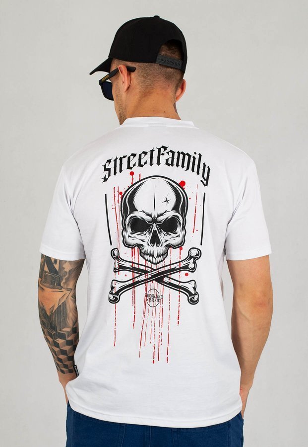 T-shirt Środowisko Miejskie Street Family biały