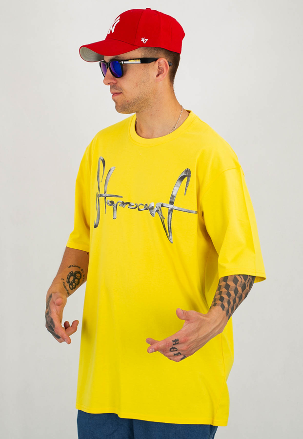 T-shirt Stoprocent Baggy Chromtag żółty