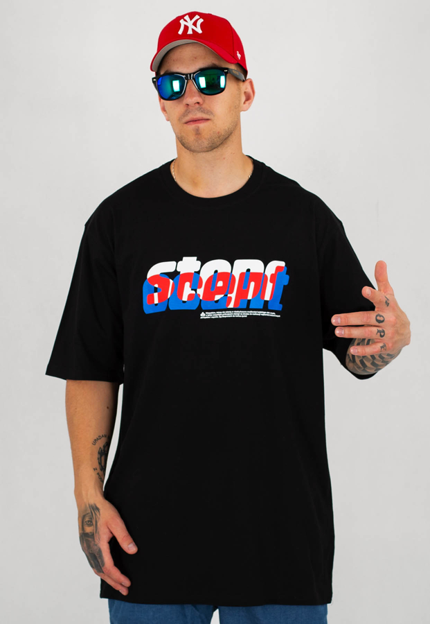 T-shirt Stoprocent Baggy Lucent czarny