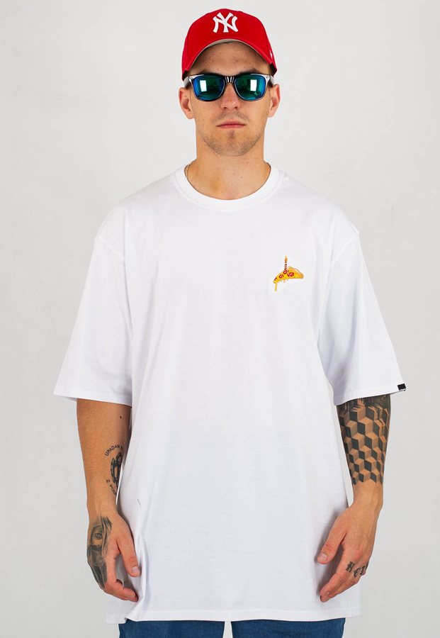 T-shirt Stoprocent Baggy P.O.P biały
