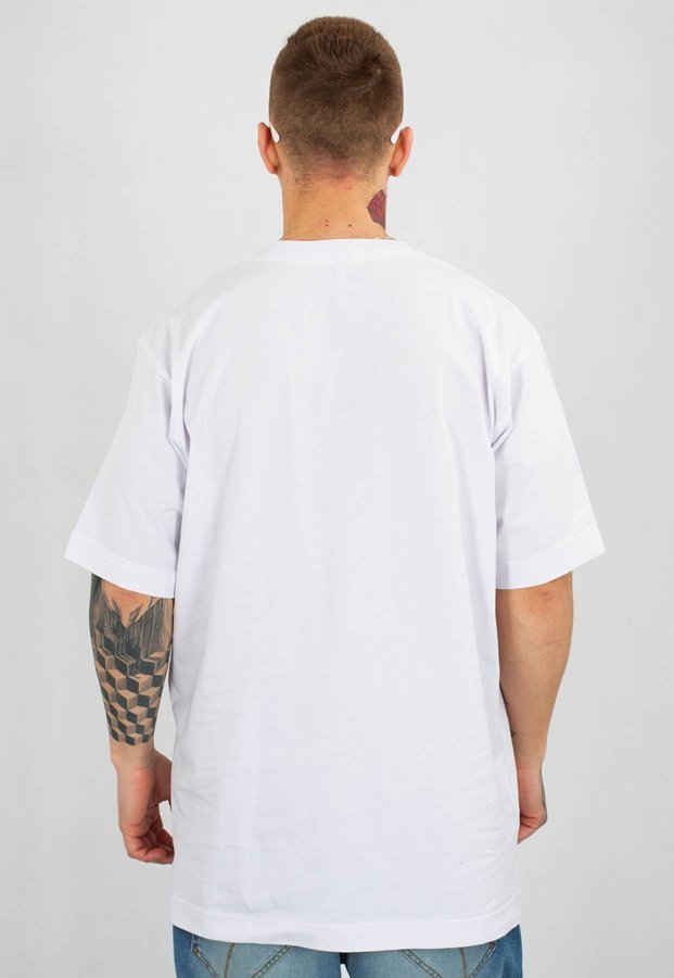 T-shirt Stoprocent Baggy Simple 19 biały