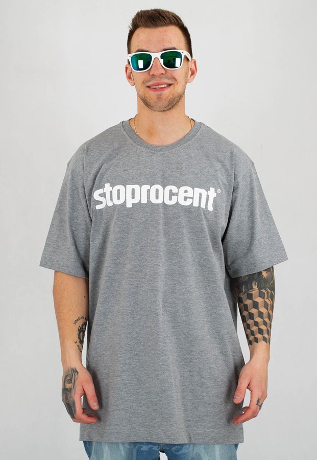 T-shirt Stoprocent Baggy Simple 19 szary