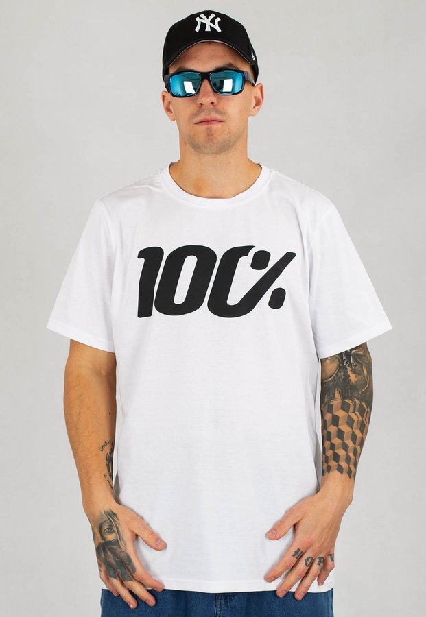 T-shirt Stoprocent Big Sto biało czarny