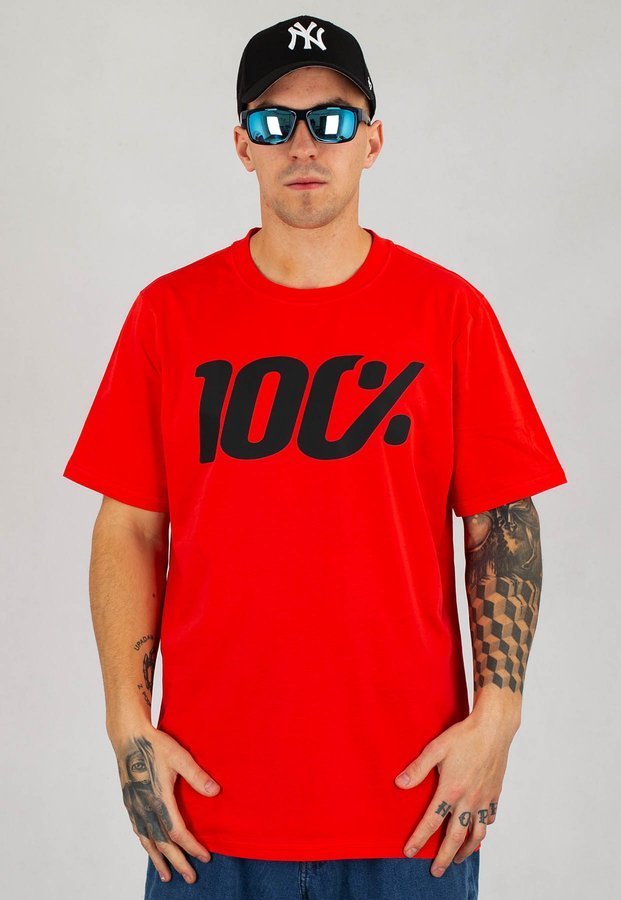 T-shirt Stoprocent Big Sto czerwono czarny