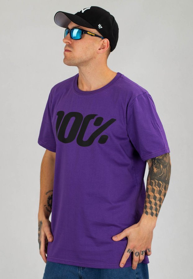 T-shirt Stoprocent Big Sto fioletowo czarny