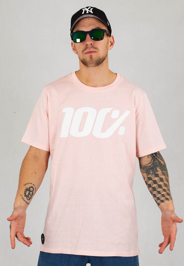 T-shirt Stoprocent Big Sto różowo biały