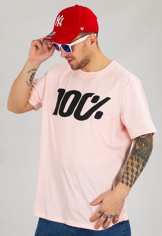 T-shirt Stoprocent Big Sto różowo czarny