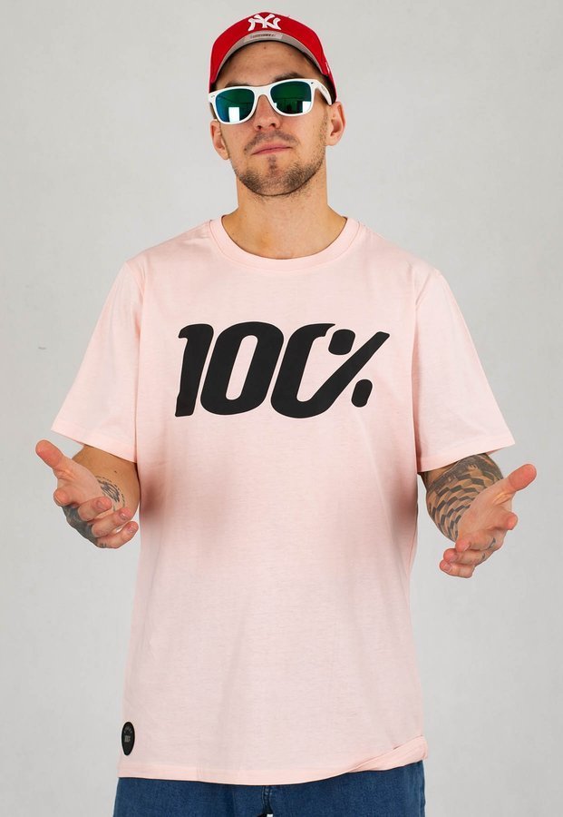 T-shirt Stoprocent Big Sto różowo czarny