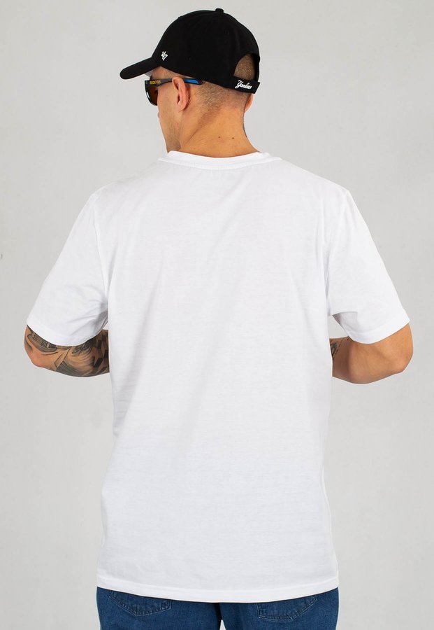 T-shirt Stoprocent Big Tag biało czarny
