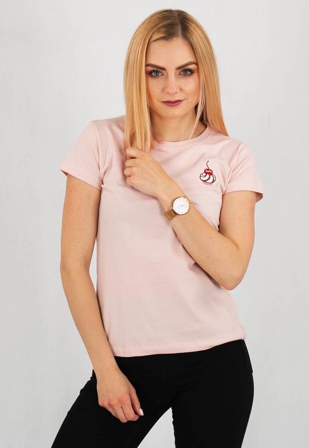 T-shirt Stoprocent Cherry różowy