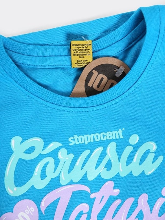 T-shirt Stoprocent Córusia niebieski
