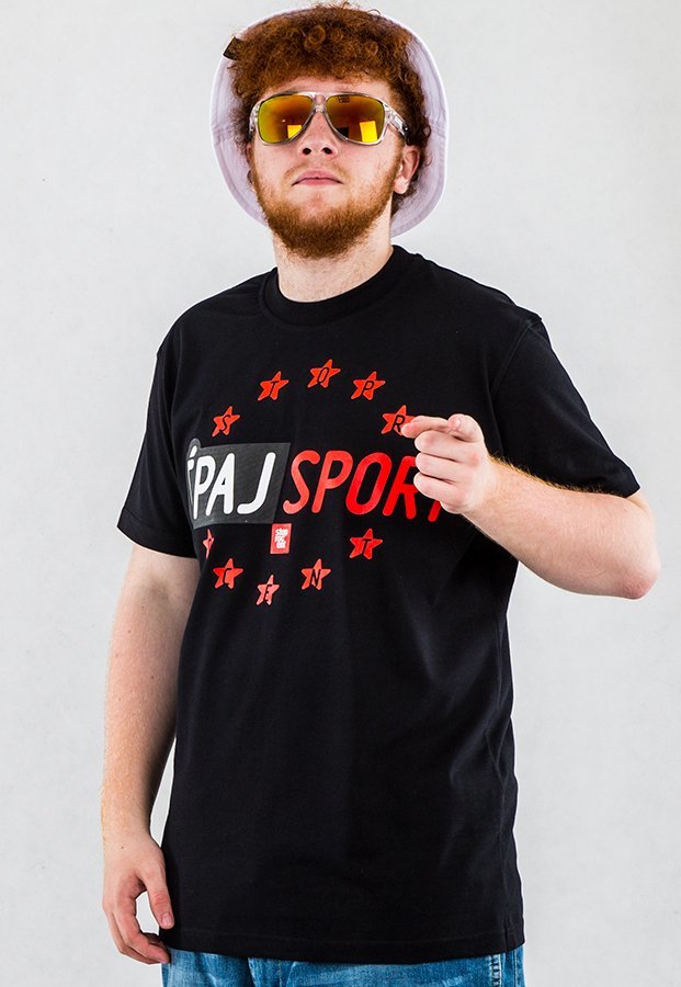 T-shirt Stoprocent Ćpaj Sport czarny