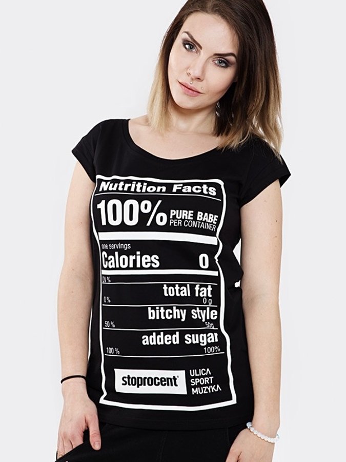 T-shirt Stoprocent Nutri czarny