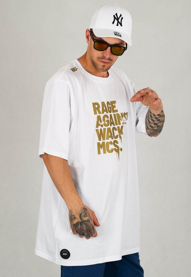 T-shirt Stoprocent Rage biały