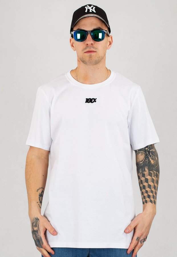 T-shirt Stoprocent Regular 100 biały