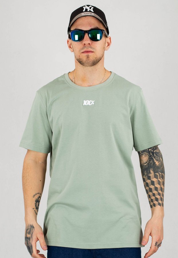 T-shirt Stoprocent Regular 100 zielony khaki
