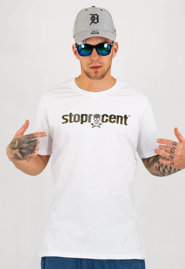T-shirt Stoprocent Regular Trespass biały