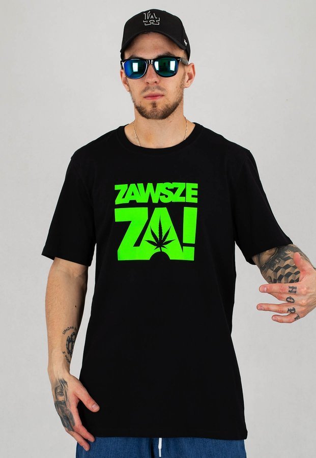 T-shirt Stoprocent Regular ZawszeZa20 czarny