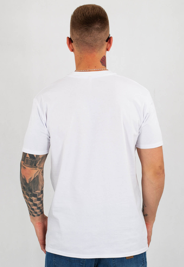 T-shirt Stoprocent Slim Base Smalltag biały
