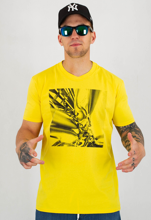 T-shirt Stoprocent Slim Chromic żółty