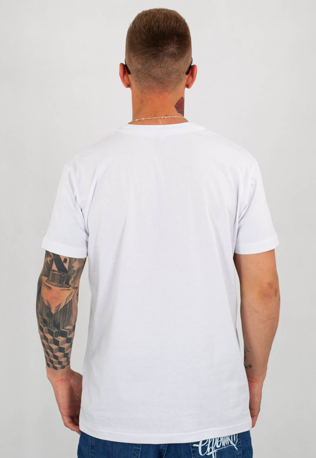 T-shirt Stoprocent Slim Cutbias biały