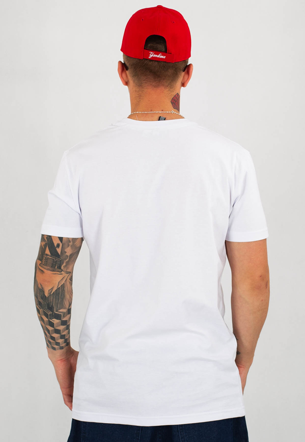 T-shirt Stoprocent Slim Lotag biały