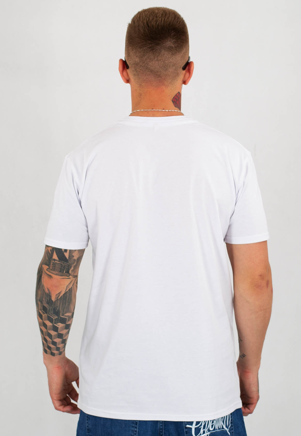 T-shirt Stoprocent Slim Osaka biały