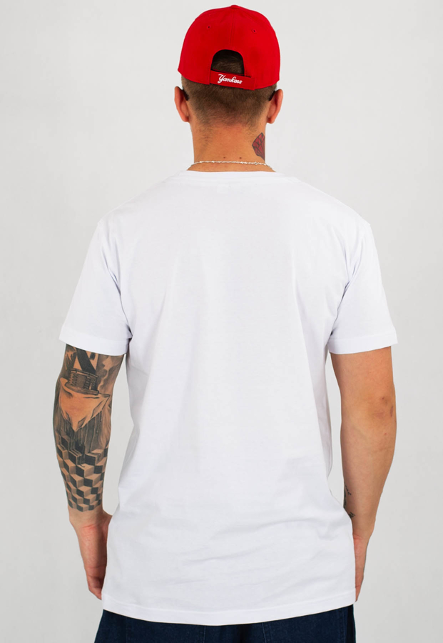 T-shirt Stoprocent Slim Pastetag biały