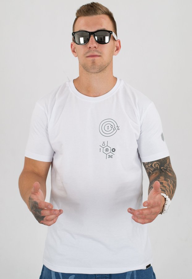 T-shirt Stoprocent Slim SNF biały