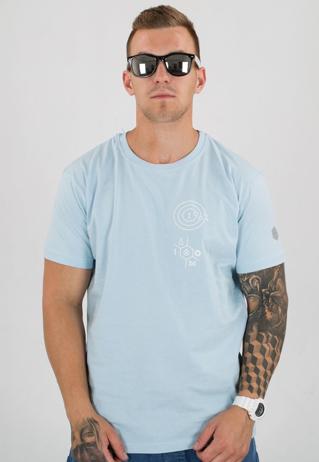 T-shirt Stoprocent Slim SNF niebieski