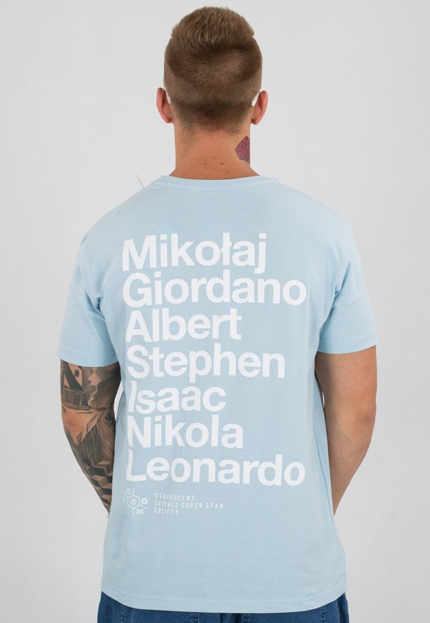 T-shirt Stoprocent Slim SNF niebieski