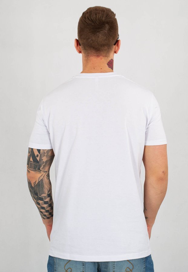T-shirt Stoprocent Slim Sunktag biały