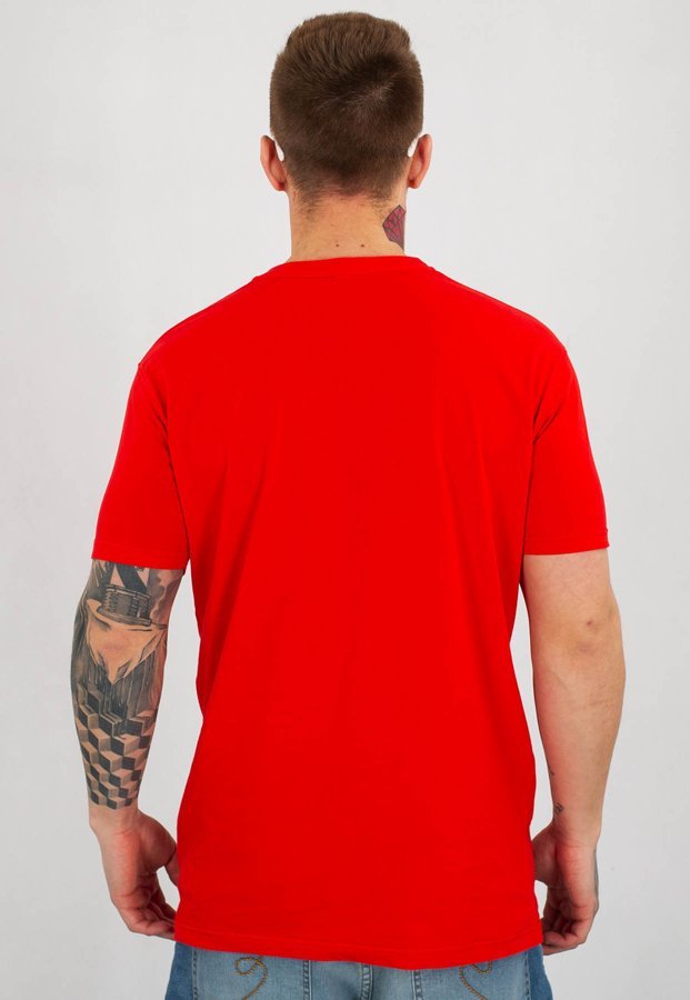 T-shirt Stoprocent Slim Sunktag czerwony