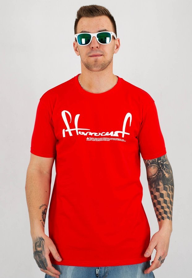 T-shirt Stoprocent Slim Sunktag czerwony