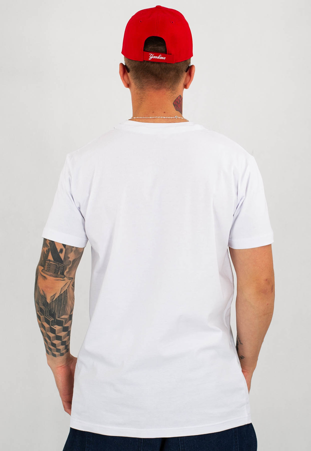T-shirt Stoprocent Slim Szn biały