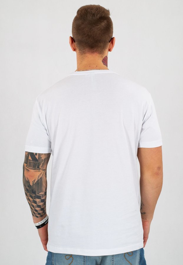 T-shirt Stoprocent Slim TagSplot biały