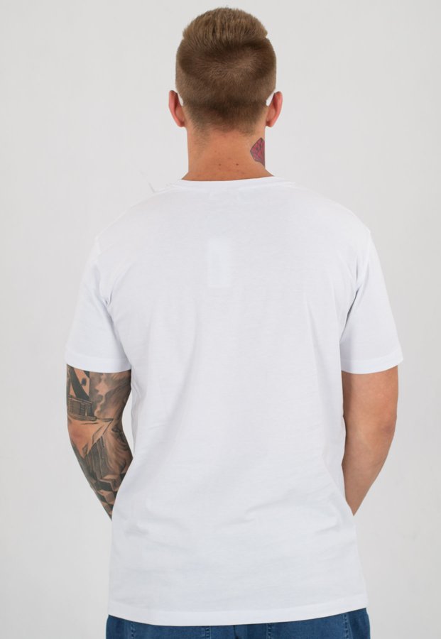 T-shirt Stoprocent Slim Trust biały
