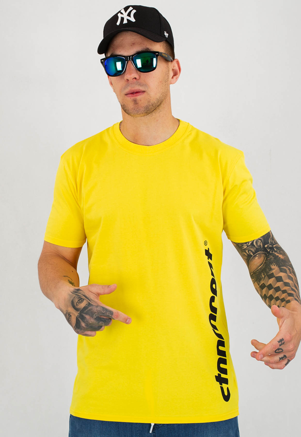 T-shirt Stoprocent Slim Vertcut żółty