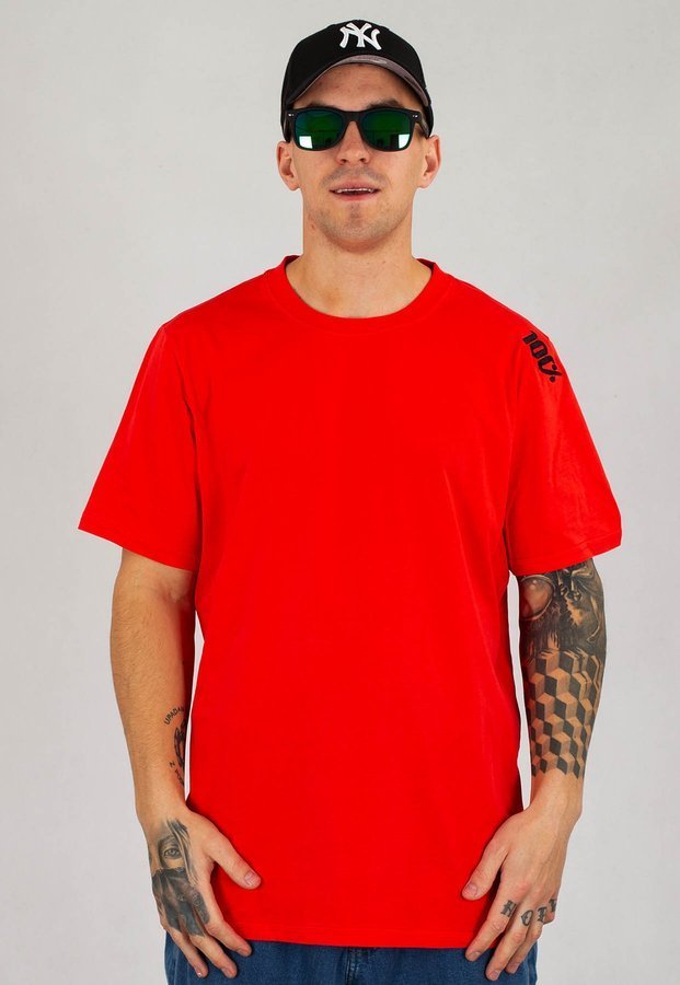 T-shirt Stoprocent Small Sto czerwono czarny