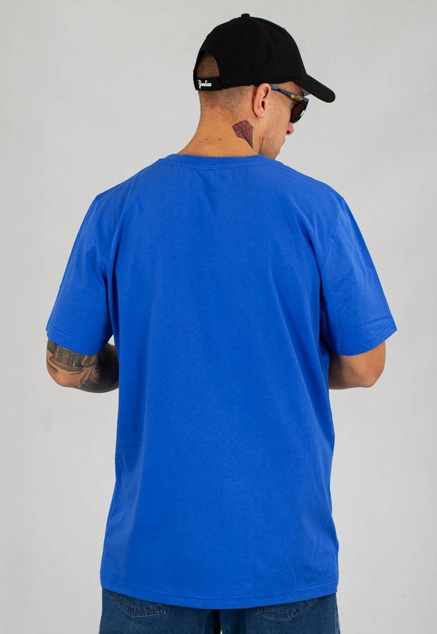 T-shirt Stoprocent Small Sto niebiesko czarny