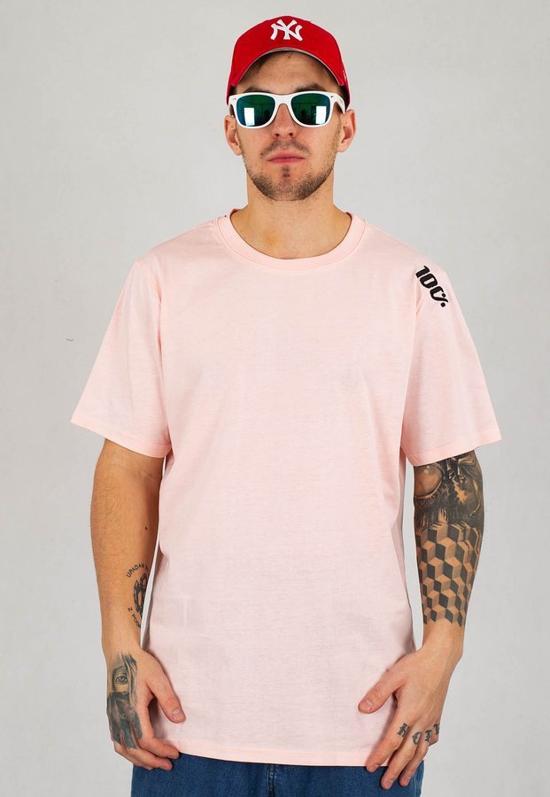 T-shirt Stoprocent Small Sto różowo czarny