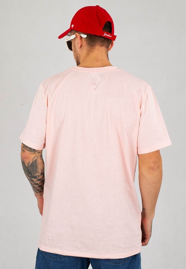 T-shirt Stoprocent Small Tag różowo biały