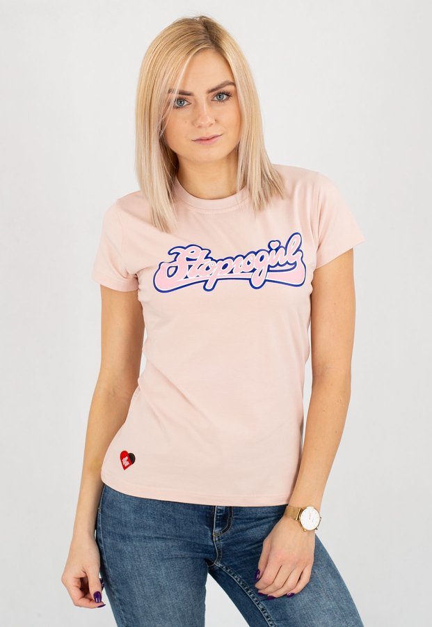 T-shirt Stoprocent Stoprogirl 17 różowy