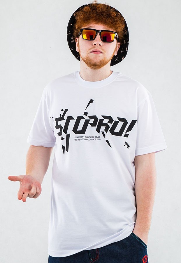 T-shirt Stoprocent Tokyo biały