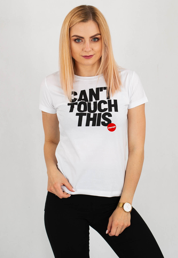 T-shirt Stoprocent Touch biały